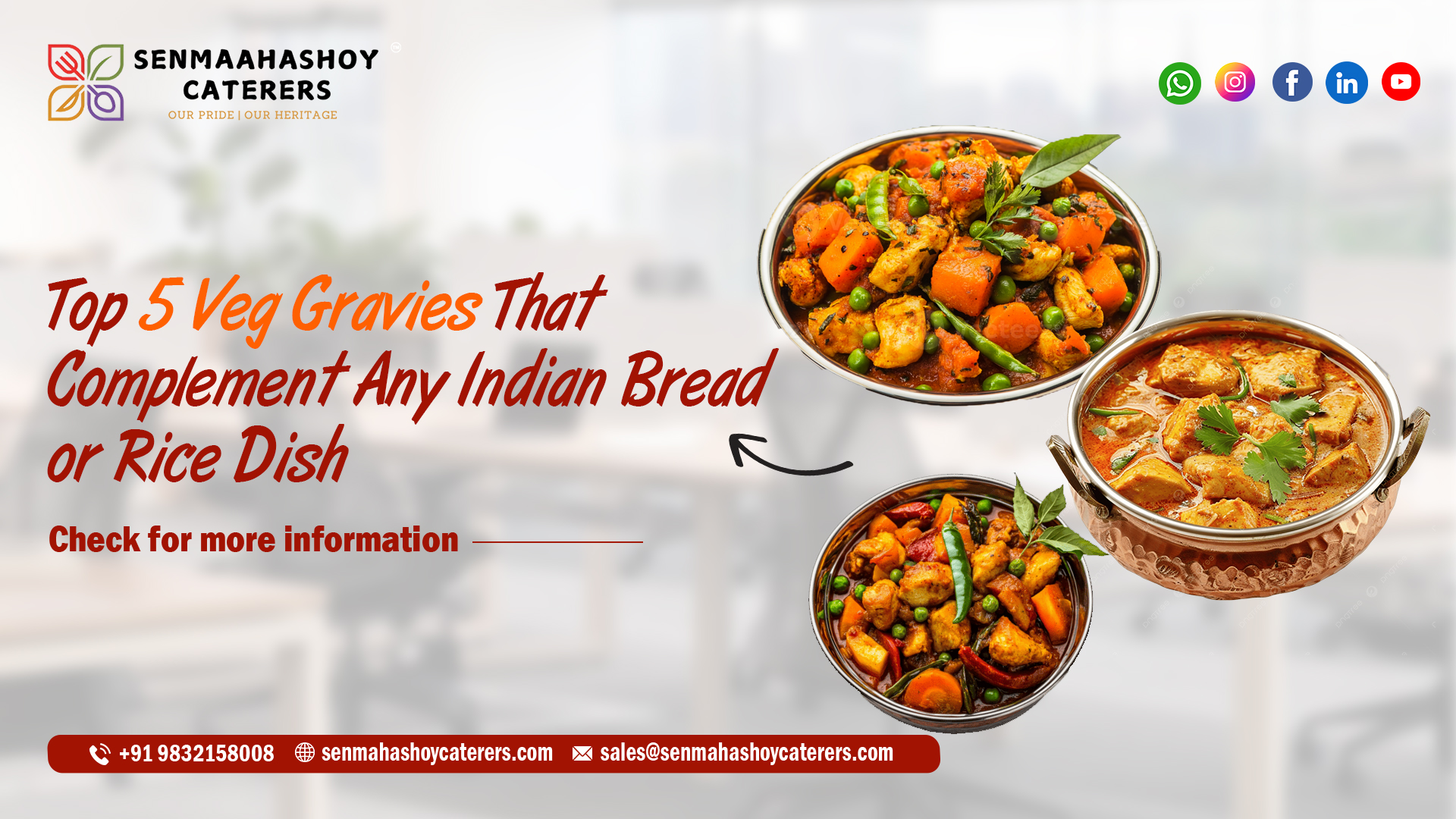 Top 5 Veg Gravies for Kolkata Catering Menus